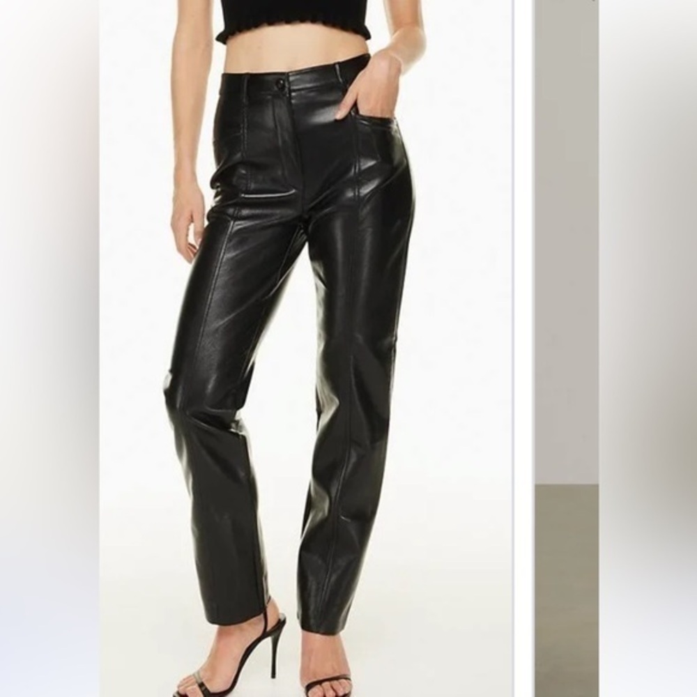 Wilfred Rebel pant faux leather black